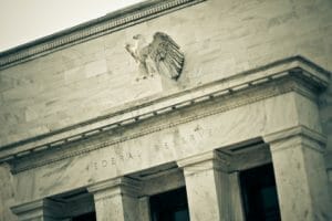 Bald Eagle On Federal Reserve Building