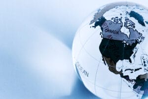 global concept Globe on white background