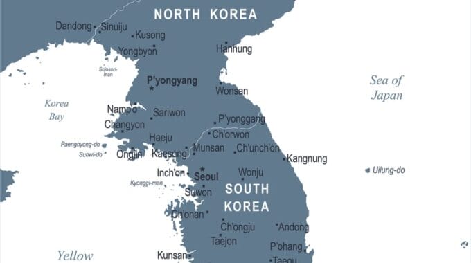 Korean Penisula Map