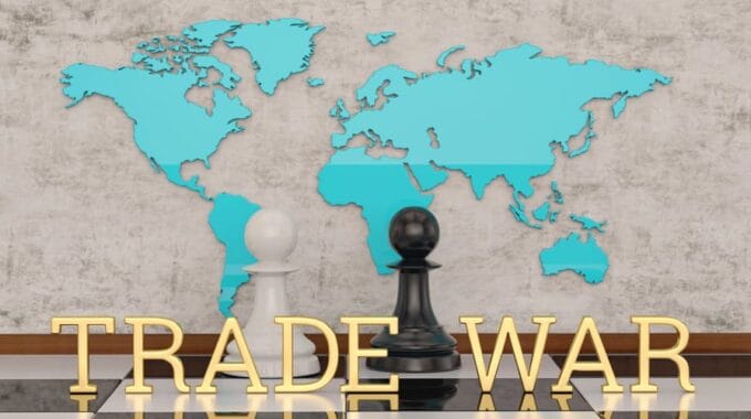 Trade War on World Map