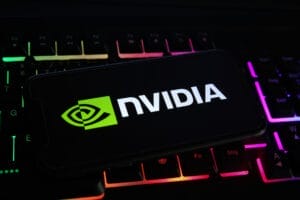 NVIDIA Logo On Mobile Phone Screen