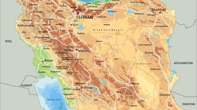 Detailed Map of Iran