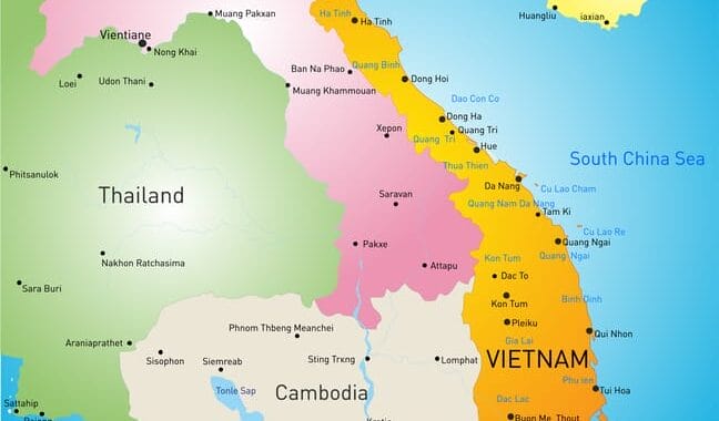Color Map of Vietnam