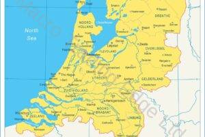 Detailed Map of Netherlands