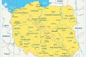 Highly Detailed Poland Map