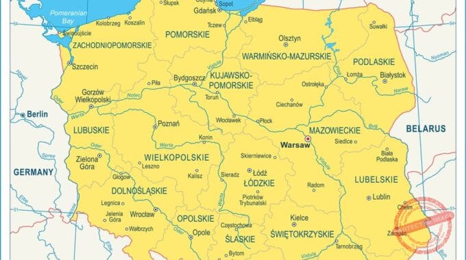 Highly Detailed Poland Map