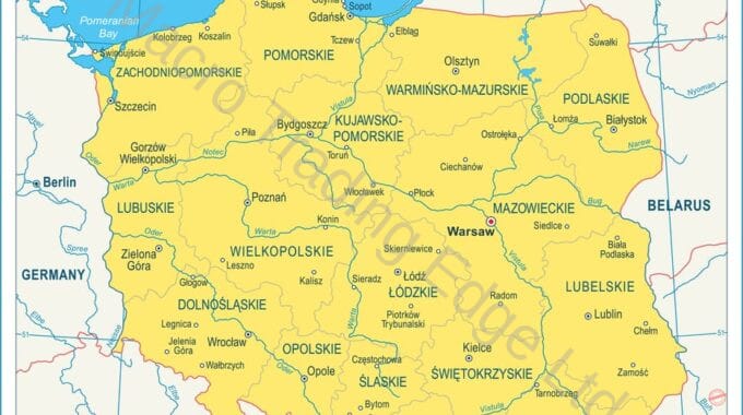 Highly Detailed Poland Map
