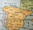 Map of Portugal and Spain