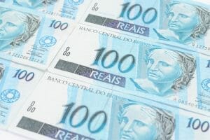 Financial Brazilian Real Money Background