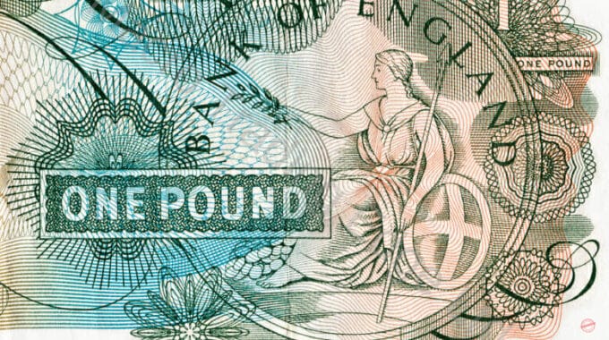 Bank of England One Pound Note