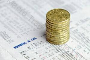 Australian Coins over Mining and Oil Financial Data